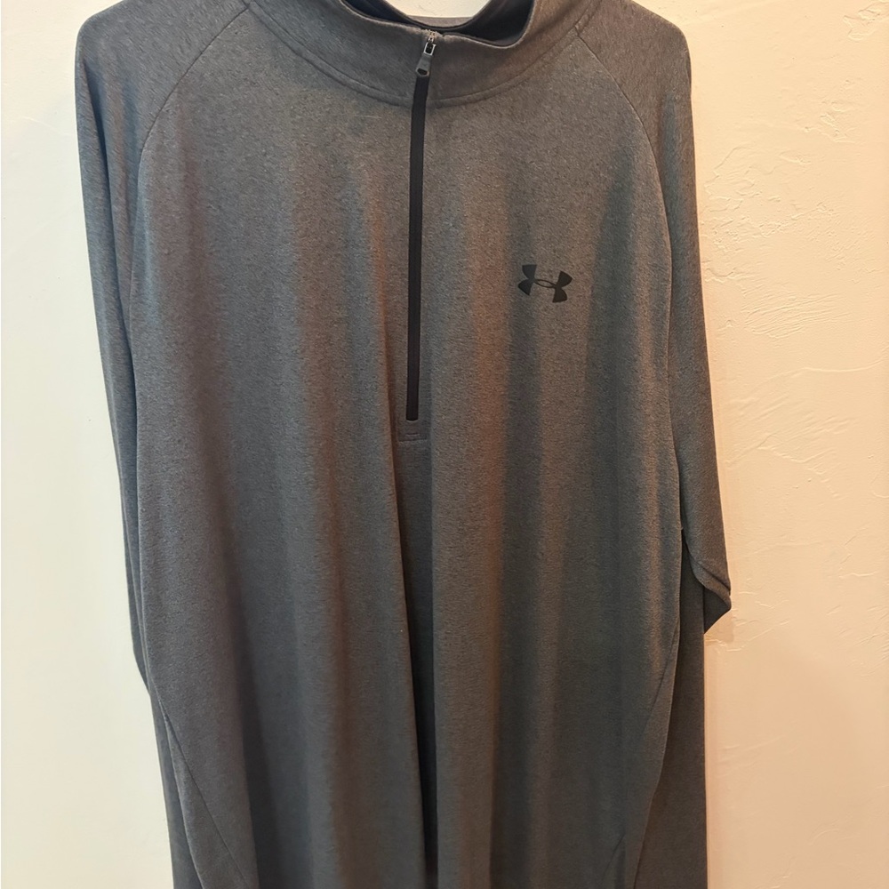 Under Armour Black and Gray HeatGear Top